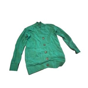 Petite XS green cardigan